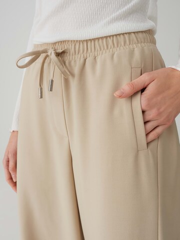 OPUS Loose fit Pants 'Melane' in Beige