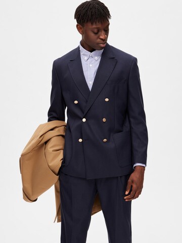 SELECTED Regular fit Colbert 'Barry' in Blauw