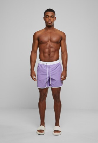 Urban Classics Board Shorts in Purple