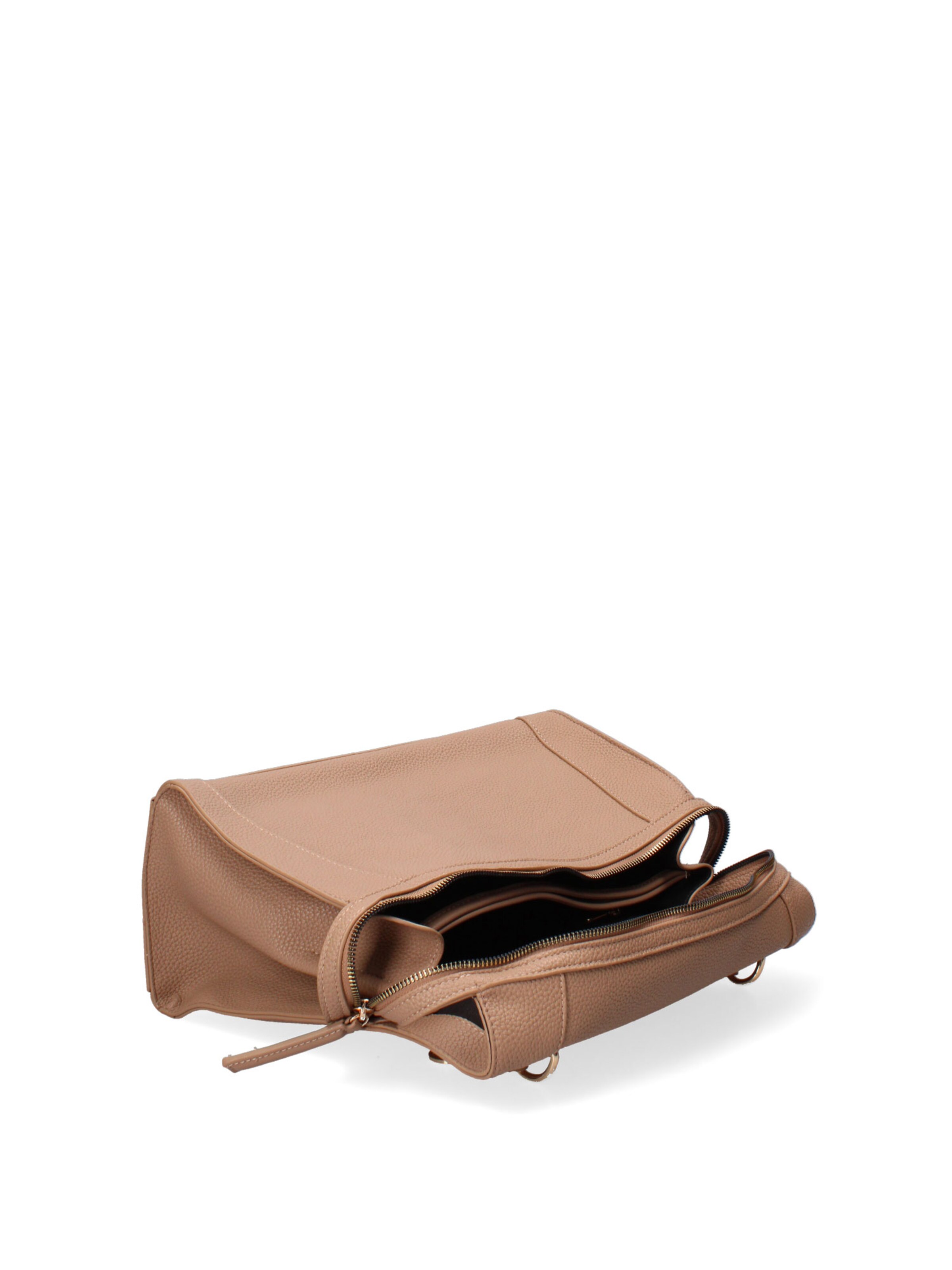 Borsa a mano 'Borsa a Mano Donna Ecopelle - Zip e Tracolla Rimovibile' di Diana&Co. in marrone