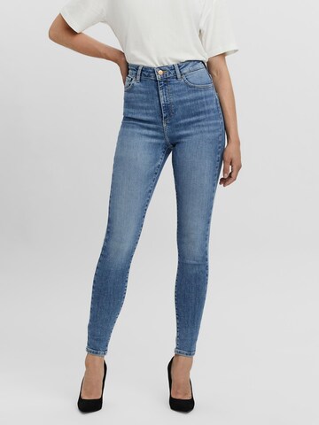 Skinny Jeans 'Sophia' de la VERO MODA pe albastru: față