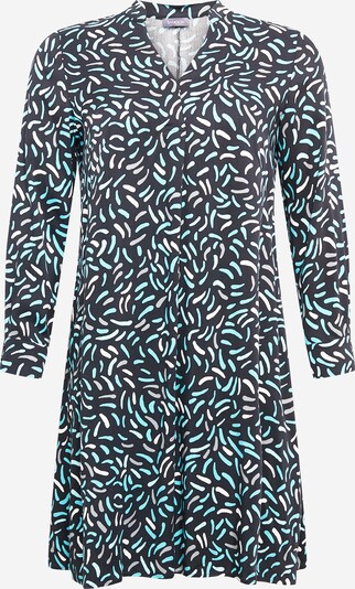 SAMOON Shirt dress 'Kopenhagen' in Navy / Turquoise / White, Item view