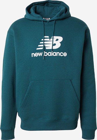 Bluză de molton 'Essentials' de la new balance pe verde: față