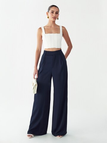 BWLDR Wide Leg Hose 'Belinda' in Blau