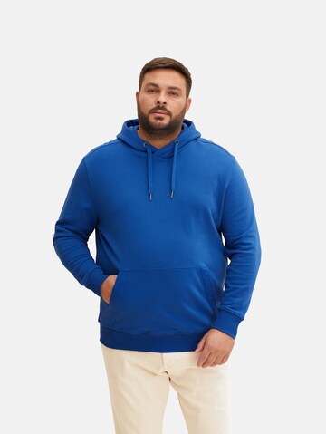 TOM TAILOR Men + Sweatshirt in Blue: front