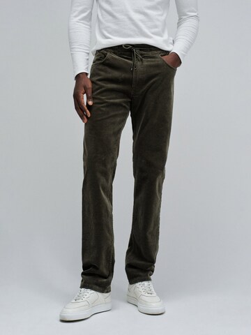 Regular Pantalon chino Salsa Jeans en vert : devant