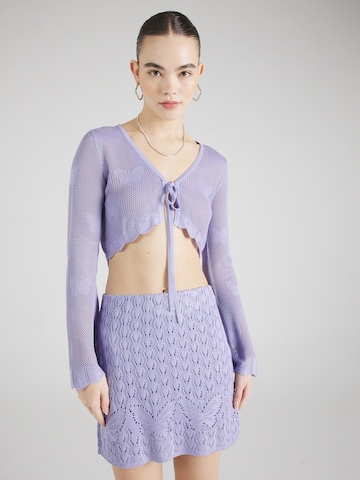 Cardigan 'Coastal Cruise' florence by mills exclusive for ABOUT YOU en violet : devant