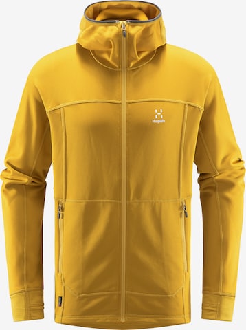 Haglöfs Athletic Fleece Jacket 'Betula' in Yellow: front