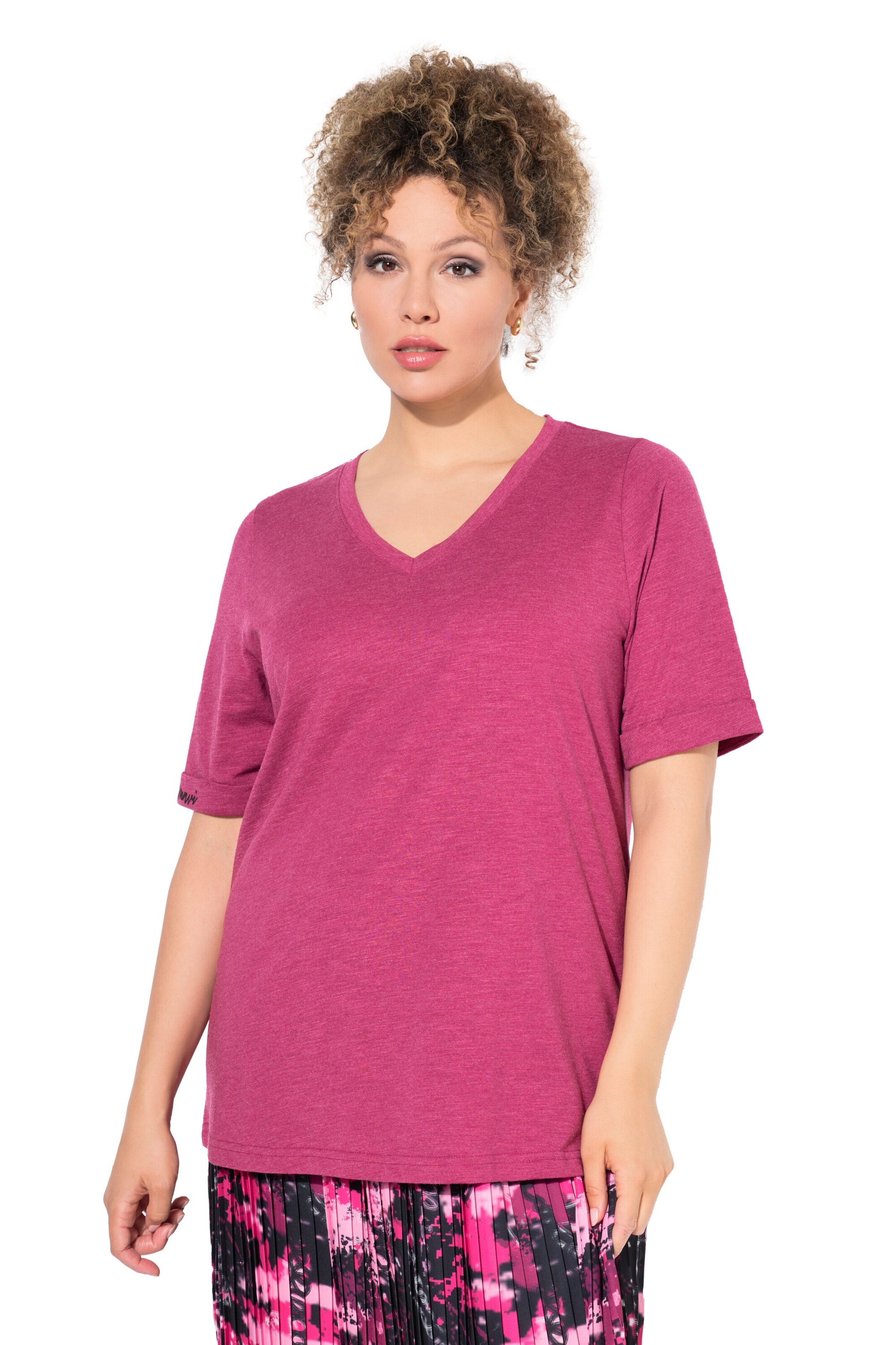 Ulla Popken Koszulka w kolorze różowy: przód