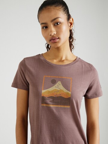 super.natural Funktionsshirt 'TRACE HILL' in Braun