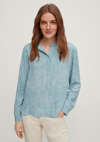 Camicia da donna di comma casual identity in blu: frontale