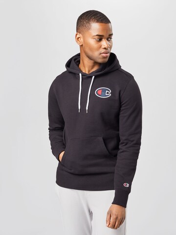 Champion Authentic Athletic ApparelSweater majica - crna boja: prednji dio