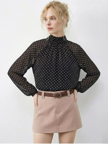 Bianco Lucci Bluse in Braun: Vorderseite