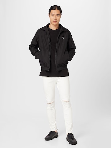 Calvin Klein Jeans Between-Season Jacket 'Harrington' in Black