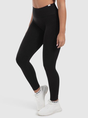 Coupe slim Leggings Smilodox en noir