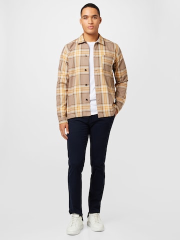 Les Deux Regular fit Button Up Shirt 'Keanu' in Brown