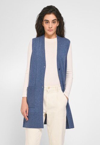 include Gebreid vest in Blauw: voorkant