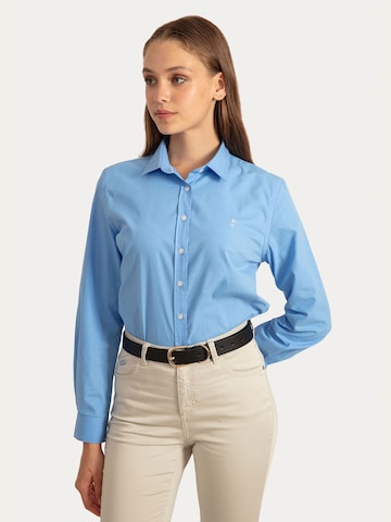 Jacey Quinn Bluse i blå: forside