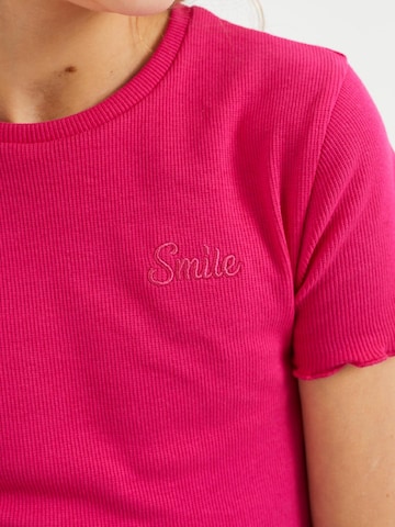 T-Shirt WE Fashion en rose