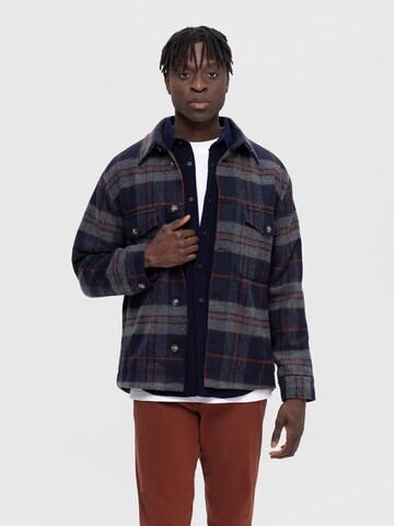 SELECTED HOMME Between-season jacket in Blue: front