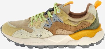 Flower Mountain Sneakers laag in Geel: voorkant