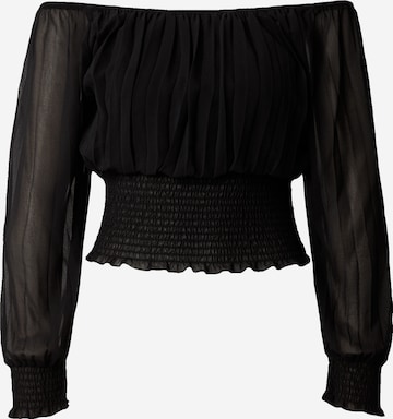 Hailys - Blusa 'Ad44dison' en negro: frente