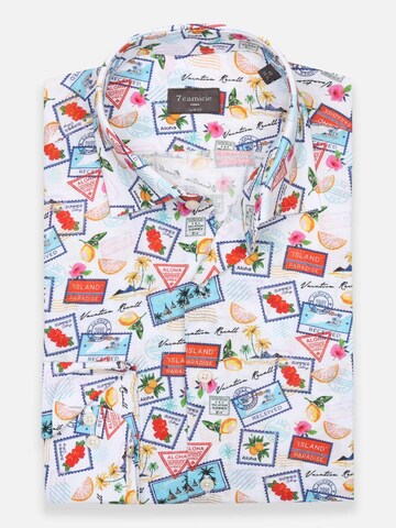 7Camicie Slim Fit Businesshemd 'Firenze'‌ in Weiß