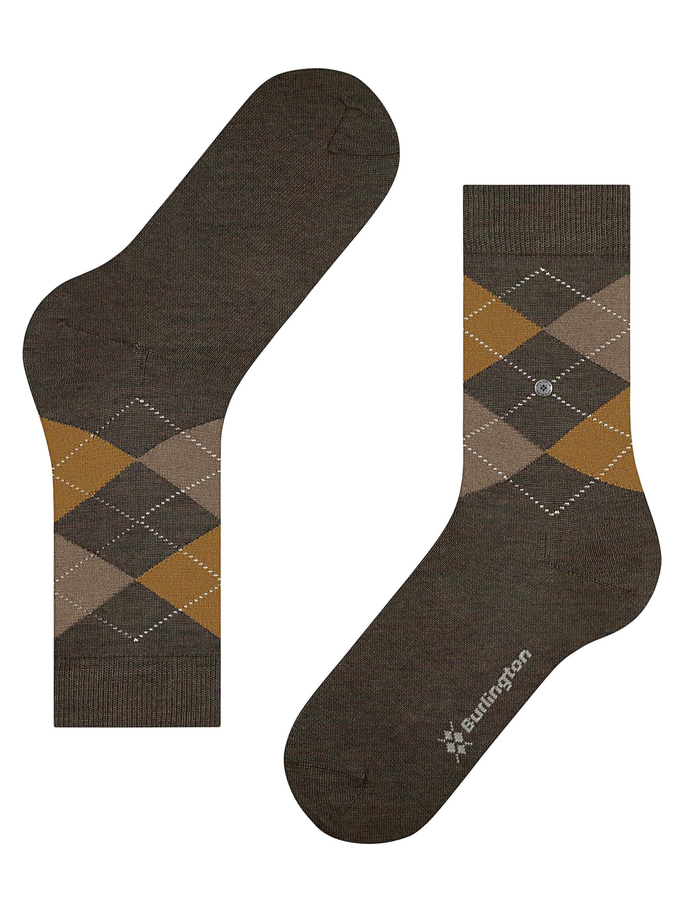 BURLINGTON Socks 'Melange Marylebone' in Green