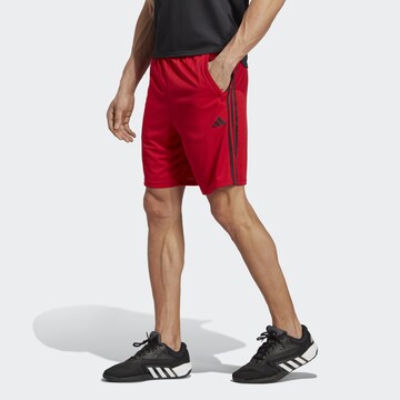 ADIDAS PERFORMANCE Regular Workout Pants 'Train Essentials' in Red