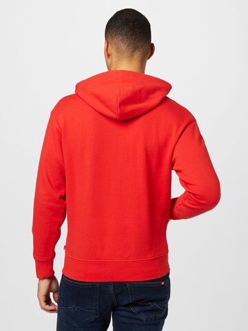 LEVI'S ® Regular Fit Sweatshirt 'Relaxed Graphic Hoodie' in Rot