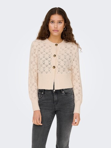 JDY Cardigan 'AMANDA' i beige: forside
