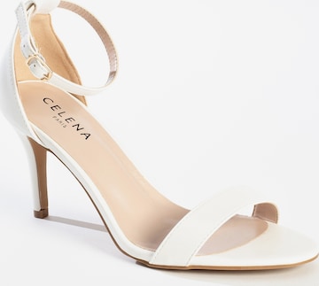 Sandalo con cinturino 'Celia' di Celena in bianco