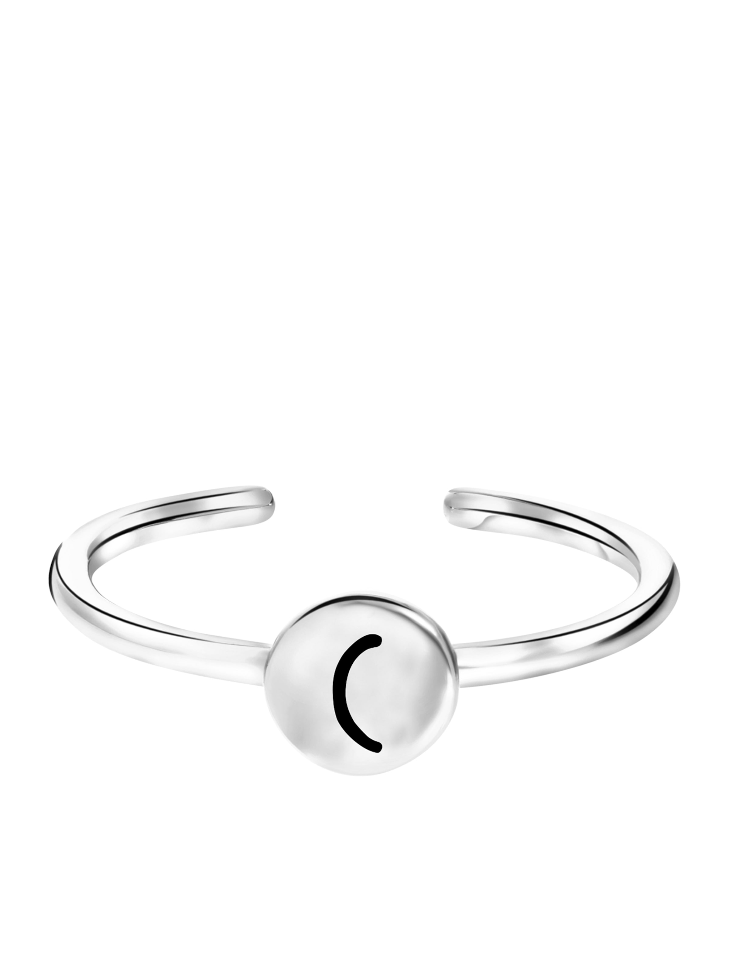 Lucardi Ring in Silver: front