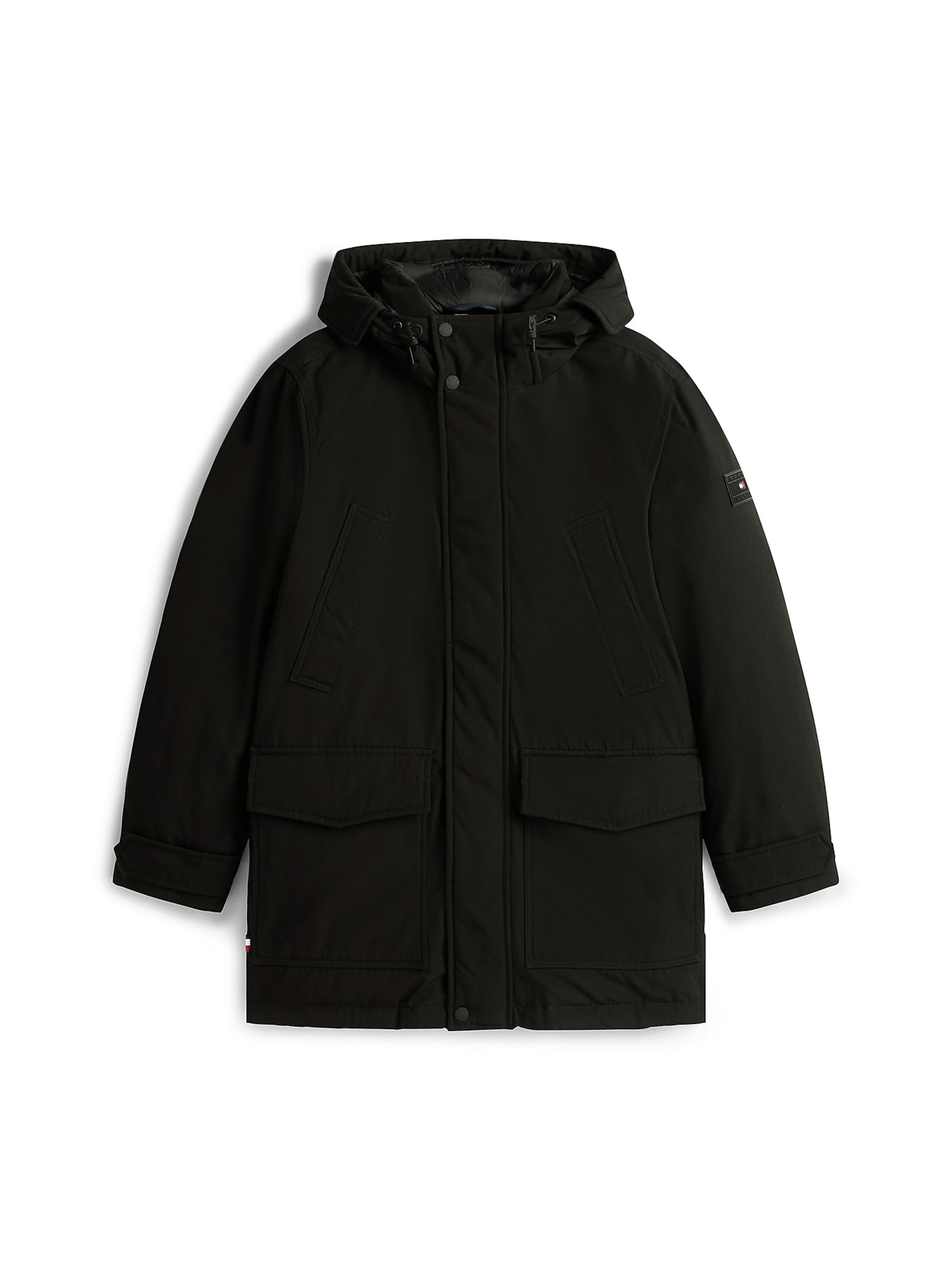Parka mi-saison TOMMY HILFIGER en noir : devant