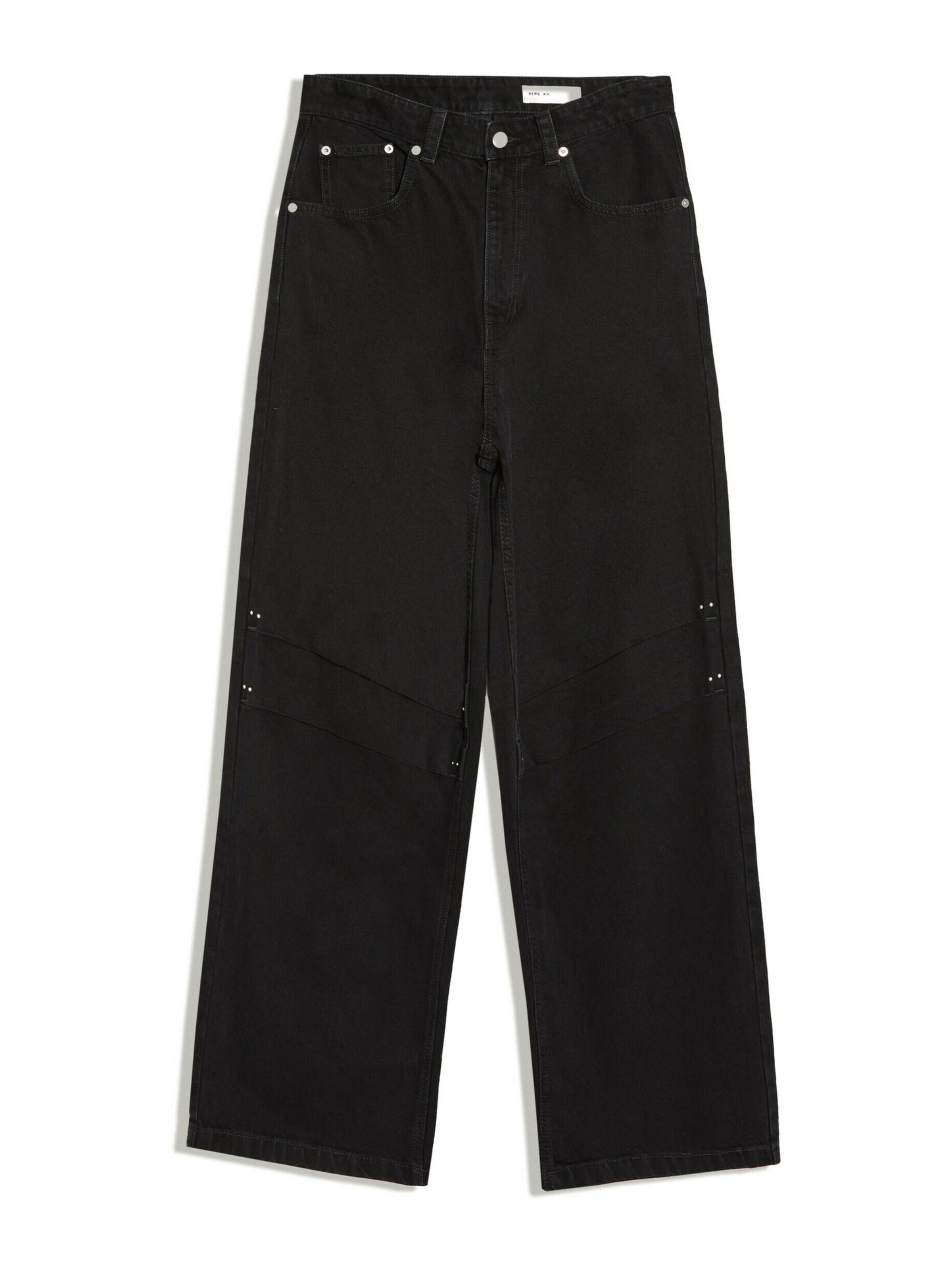 Bershka Jeans in 34 in Black denim / Silver, Item view