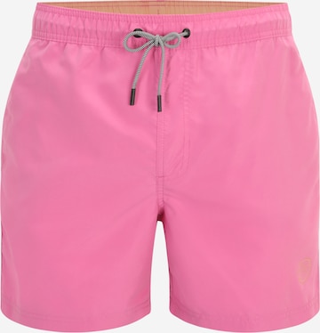 JACK & JONES Plavecké šortky 'FIJI' – pink: přední strana