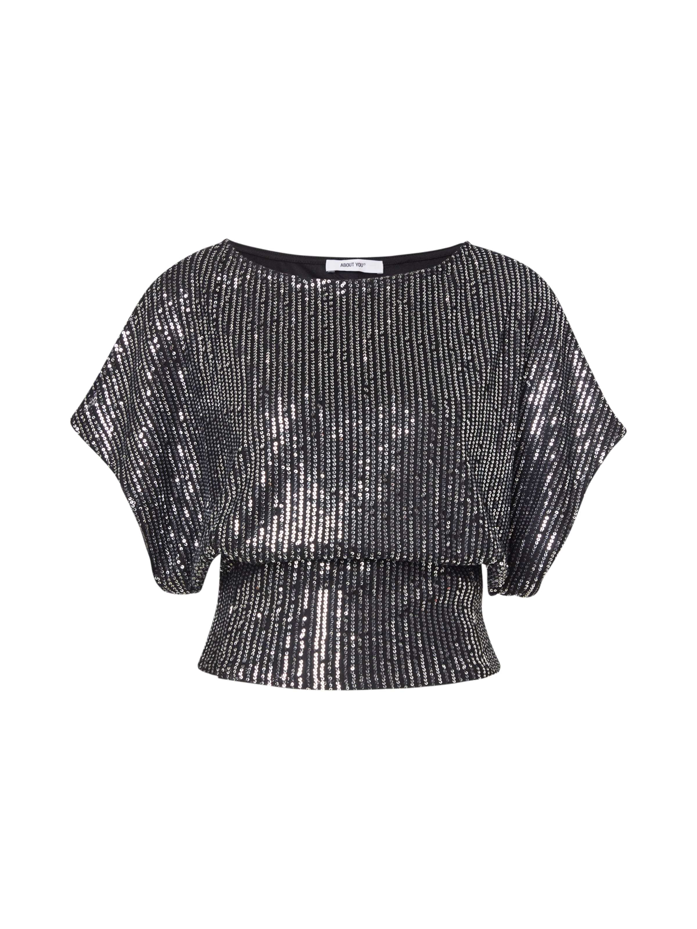 ABOUT YOU Pluus 'Elsa', värv must: eest vaates