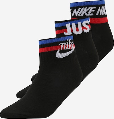 Nike Sportswear Sokken 'Everyday Essential' in de kleur Rood / Zwart / Wit, Productweergave