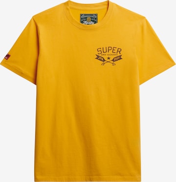 T-Shirt 'Lo-Fi Outdoors' Superdry & Co en jaune : devant