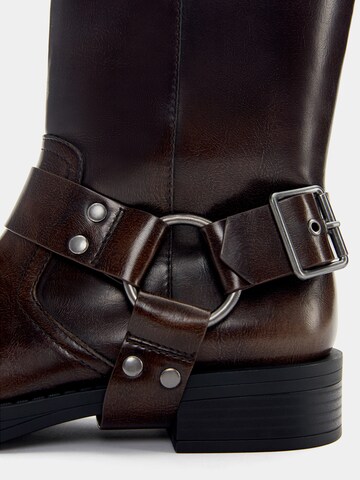 Pull&Bear Stiefel in Braun