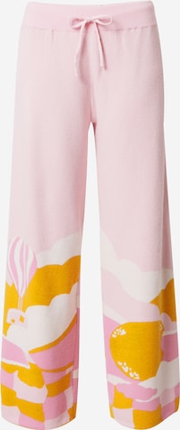Helmstedt - Pierna ancha Pantalón 'Ami' en rosa: frente