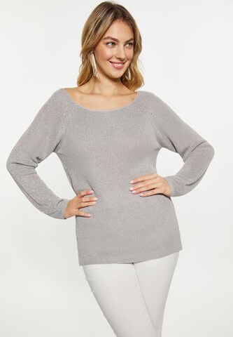 Pull-over faina en gris : devant