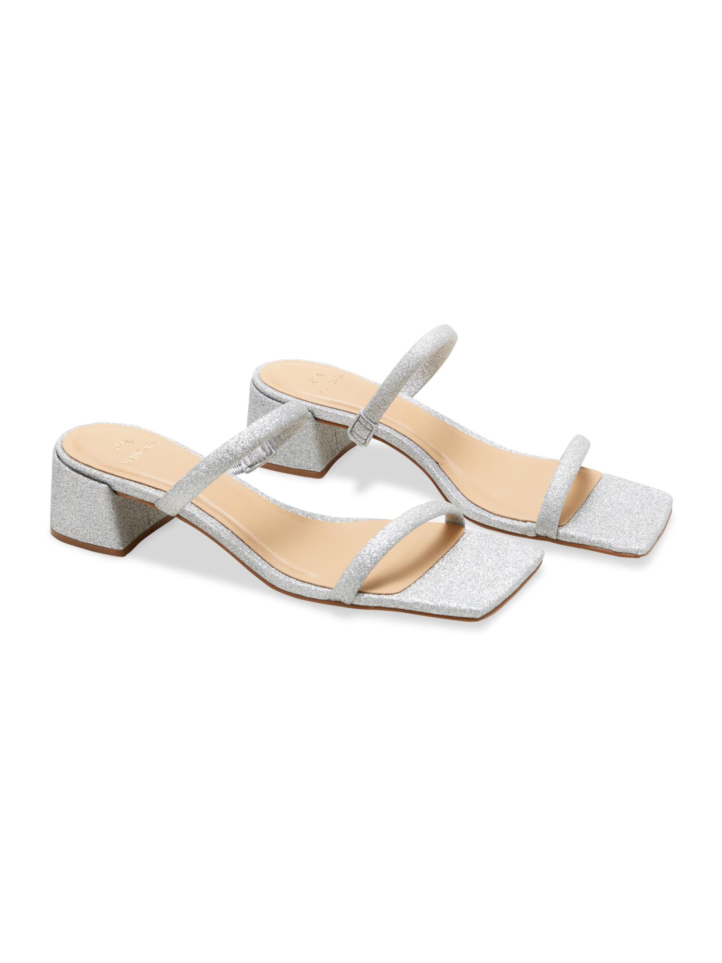 Zoccoletto 'Sandales à Double Bride Pailletées Maiate Mangara — Argenté' di Mangara Atelier in argento