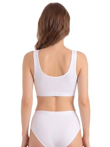 Bustier Soutien-gorge de sport 'SORYA – Sport-BH' fashionshowcase en blanc