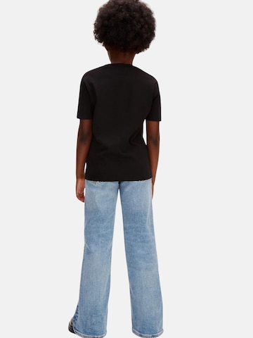 Calvin Klein Kids Shirt 'CALVIN KLEIN  JEANS kids CHEST MONO LOGO SS T-SHIRT T-SHIRT' in Zwart