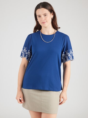 ONLY Carmakoma - Camiseta 'CARDREAM' en azul: frente