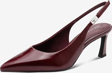 Décolleté sling di Tamaris in rosso: frontale