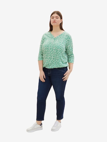 Tom Tailor Women + Blouse in Green