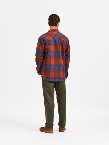 SELECTED HOMME Between-Season Jacket 'Walter' in Orange