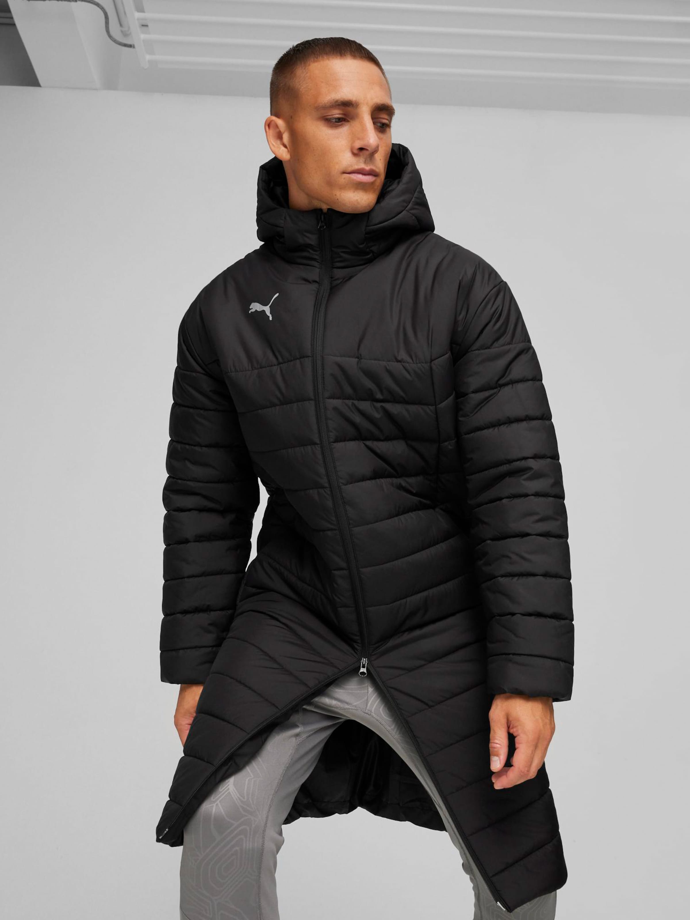 PUMA Sportjacke FINAL Bench in Schwarz ABOUT YOU